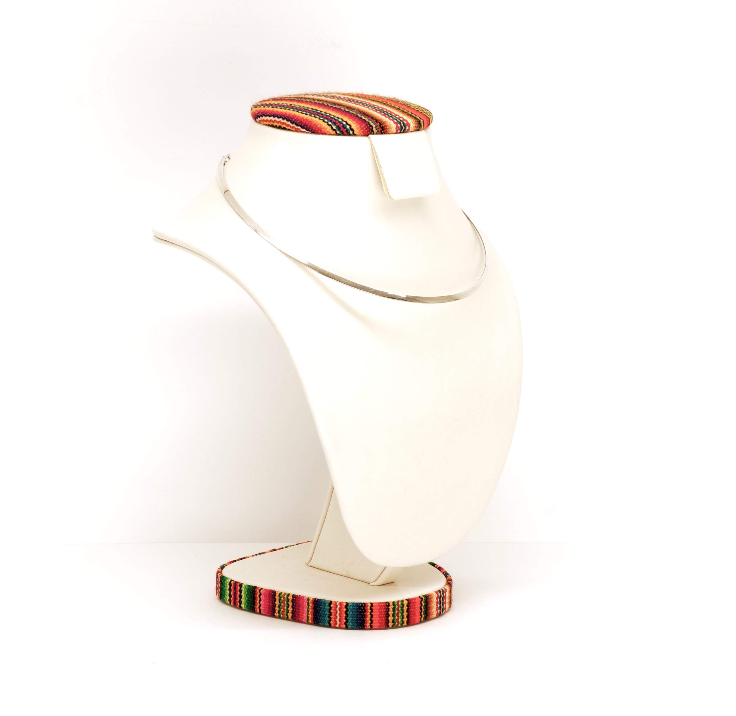 950 Zilveren fijne trendy collier met sluiting - Afbeelding 3