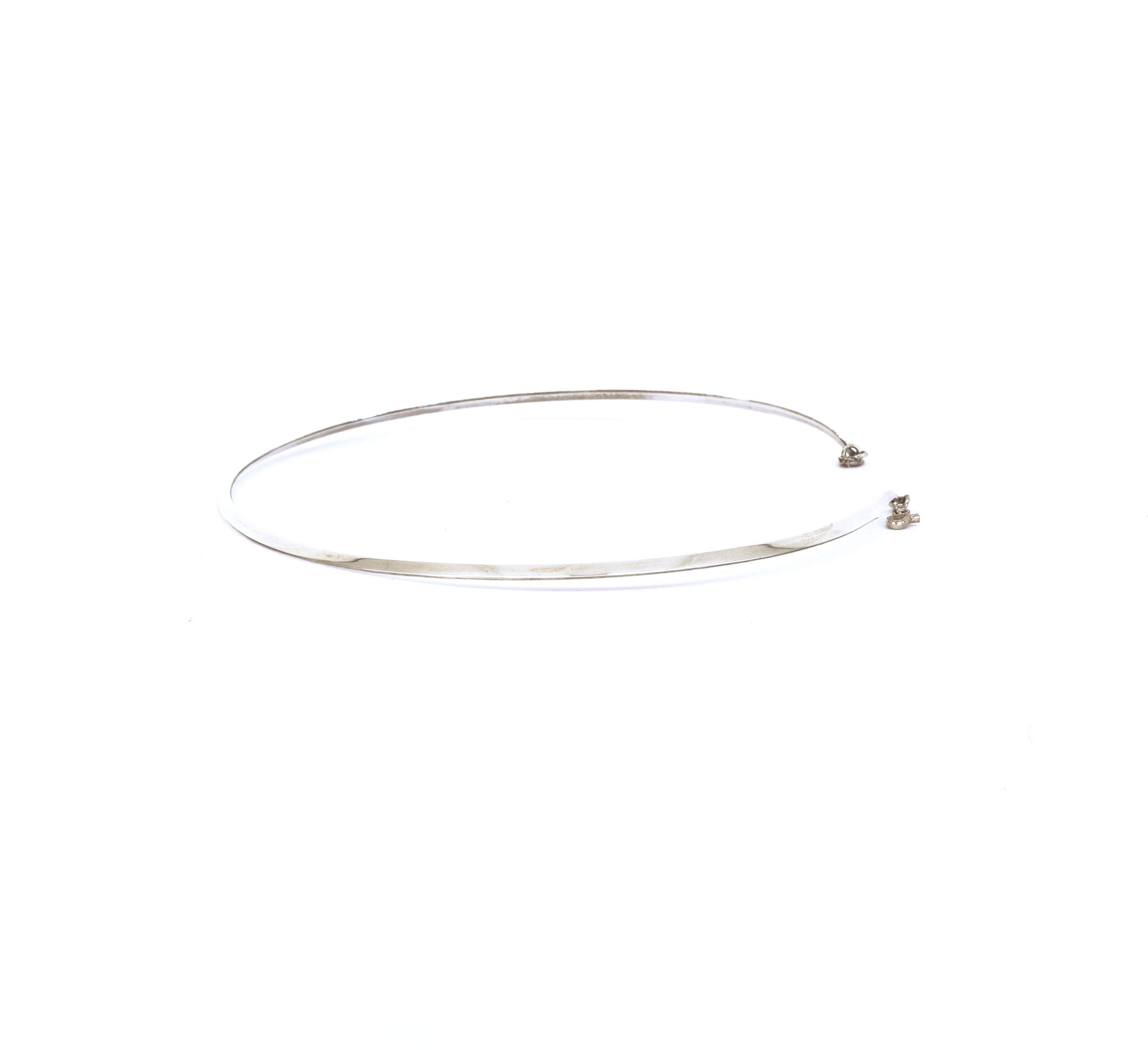 950 Zilveren fijne trendy collier met sluiting - Afbeelding 6