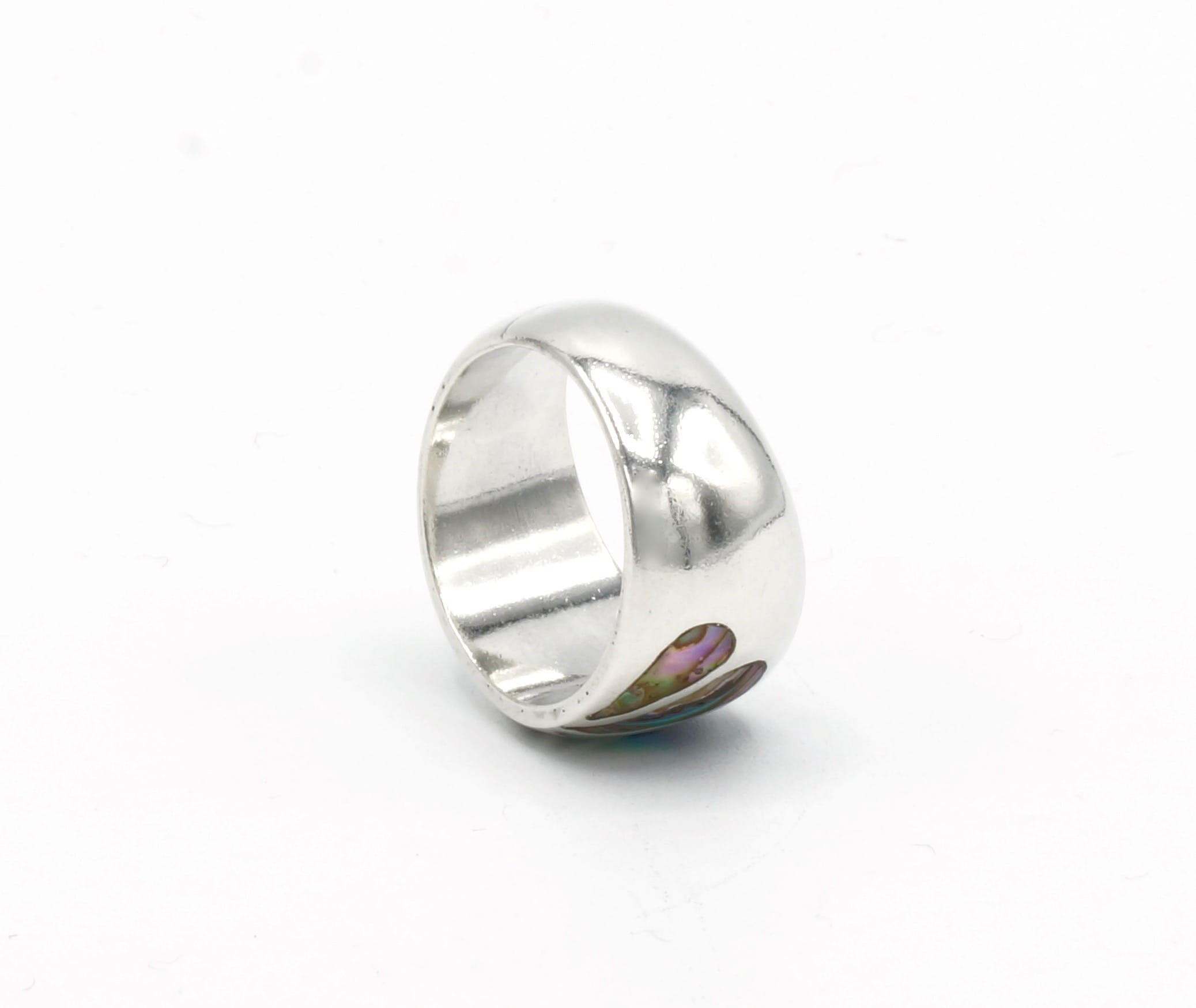 Abalone druppel zilveren ring - Afbeelding 2