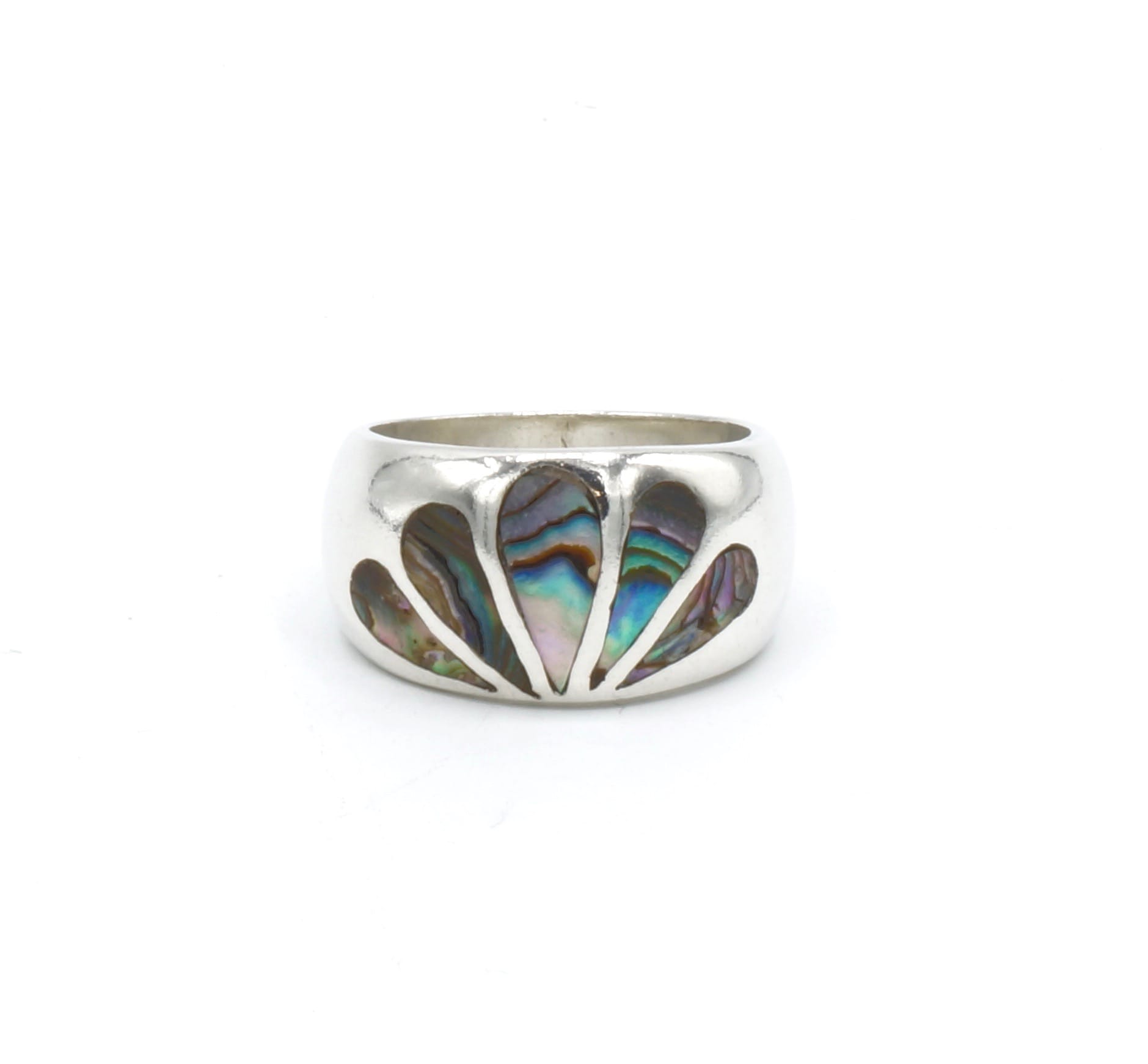Abalone druppel zilveren ring - Afbeelding 5