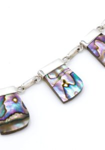 Alternative view of Abalone luxe zilveren collier