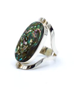 Abalone-parlemoer dubbelzijdige ring
