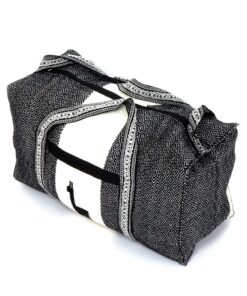 Alpacawollen reistas black-white