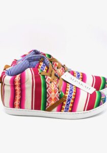 Alternative view of Amauta-design Peruaanse bottines blanco