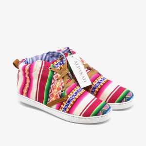 Amauta-design Peruaanse bottines blanco