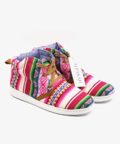 Amauta-design Peruaanse bottines colorido blanco