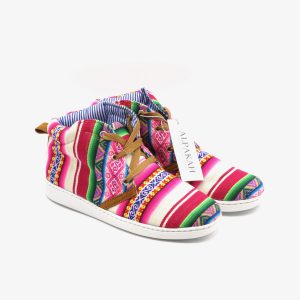 Amauta-design Peruaanse bottines colorido blanco