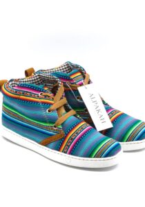 Amauta-design Peruaanse bottines turquesa