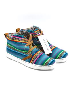 Amauta-design Peruaanse bottines turquesa