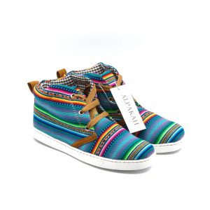 Amauta-design Peruaanse bottines turquesa