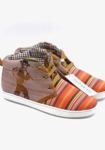 Amauta-design Peruaanse bottines zalm