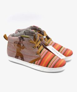 Amauta-design Peruaanse bottines zalm