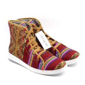 Amauta-design Peruaanse schoenen guinda con telar