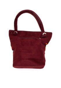 Alternative view of Amauta-design handtas rojo vino