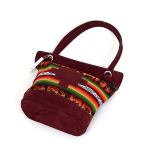 Amauta-design handtas rojo vino