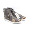 Amauta-design peruaanse schoenen gris con telar