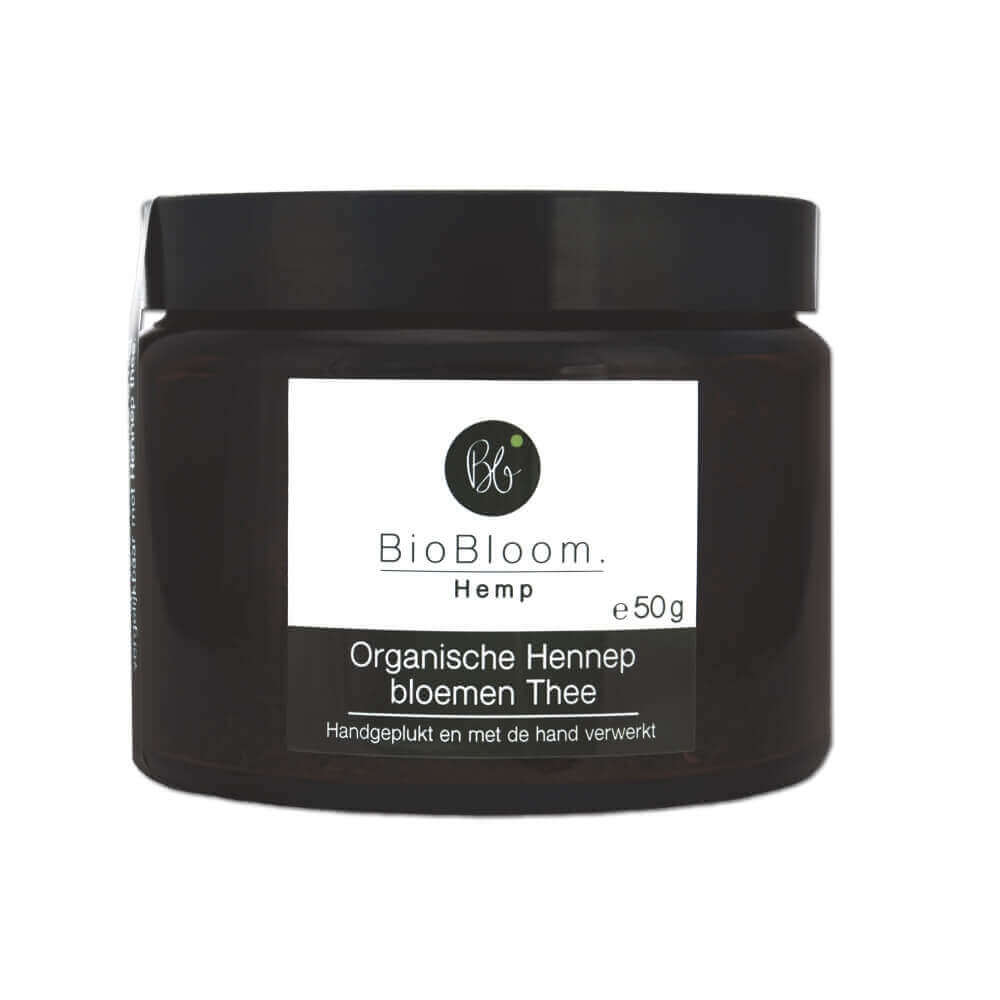BioBloom Hennepbloem thee in glas 50g Bio