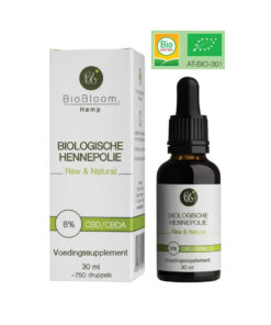 BioBloom Raw CBD olie Bio 8 30ml