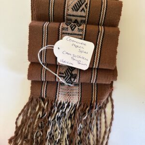 Ceremoniële Alpaca Sjaal Bruin Bruin