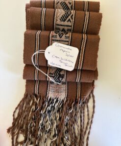 Ceremoniële Alpaca Sjaal Bruin Bruin