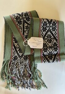 Ceremoniële Alpaca Sjaal Groen.