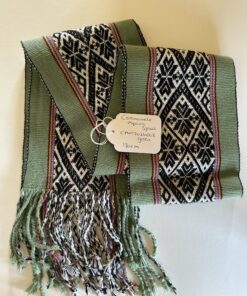 Ceremoniële Alpaca Sjaal Groen.