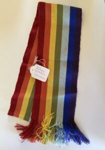 Ceremoniële Alpaca Sjaal Rainbow