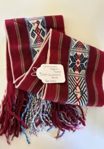 Ceremoniële Alpaca Sjaal Rood.