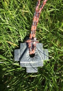 Chakana aan ketting bruintinten