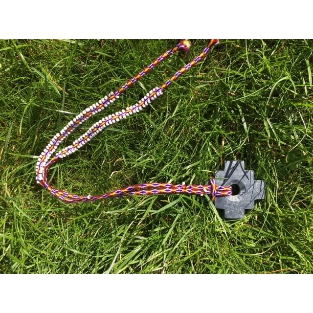 Chakana aan ketting rood paars