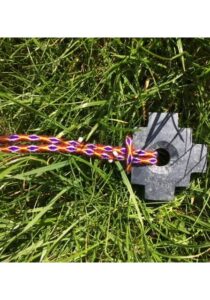 Chakana aan ketting rood paars1