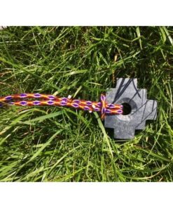 Chakana aan ketting rood paars1