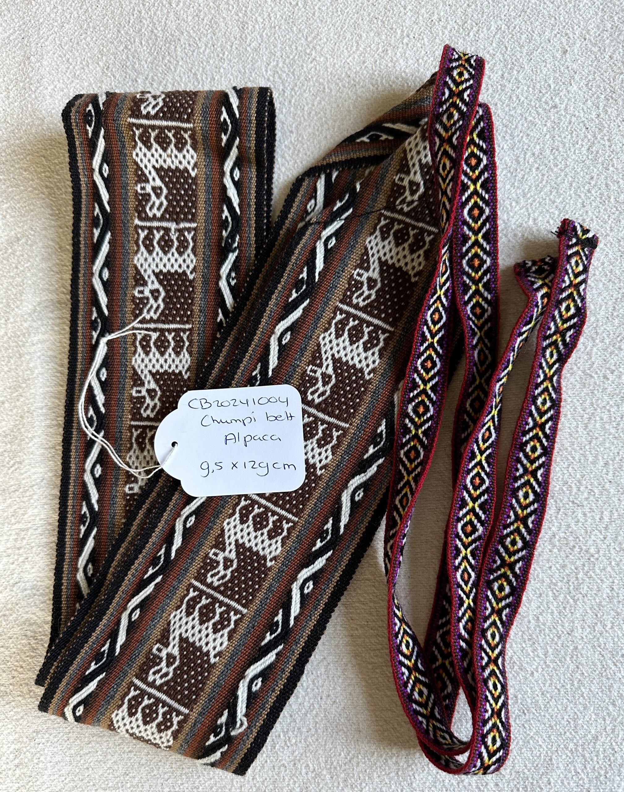 Chumpi gordel Alpaca.