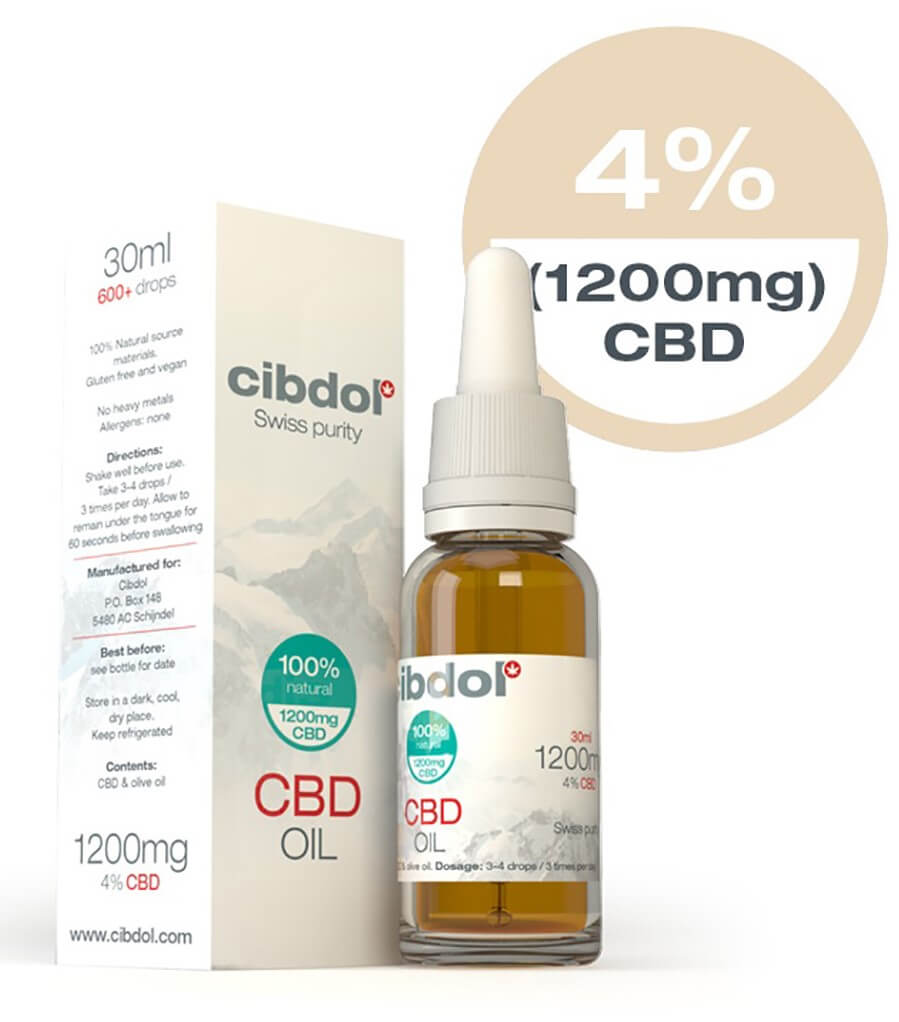 Cibdol CBD Olie 30ml 4% CBD