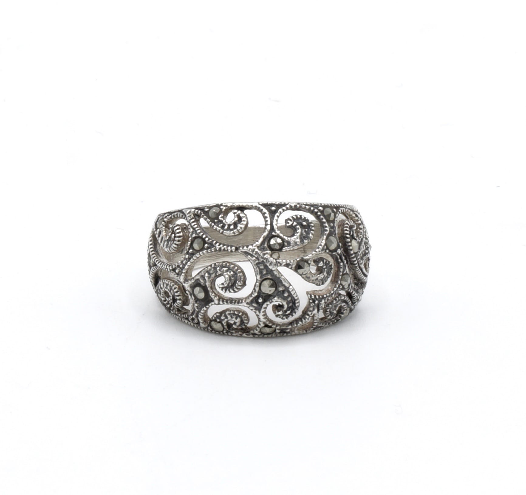 Colla ring met marcasiet (op bestelling 2-3 weken) - Afbeelding 2