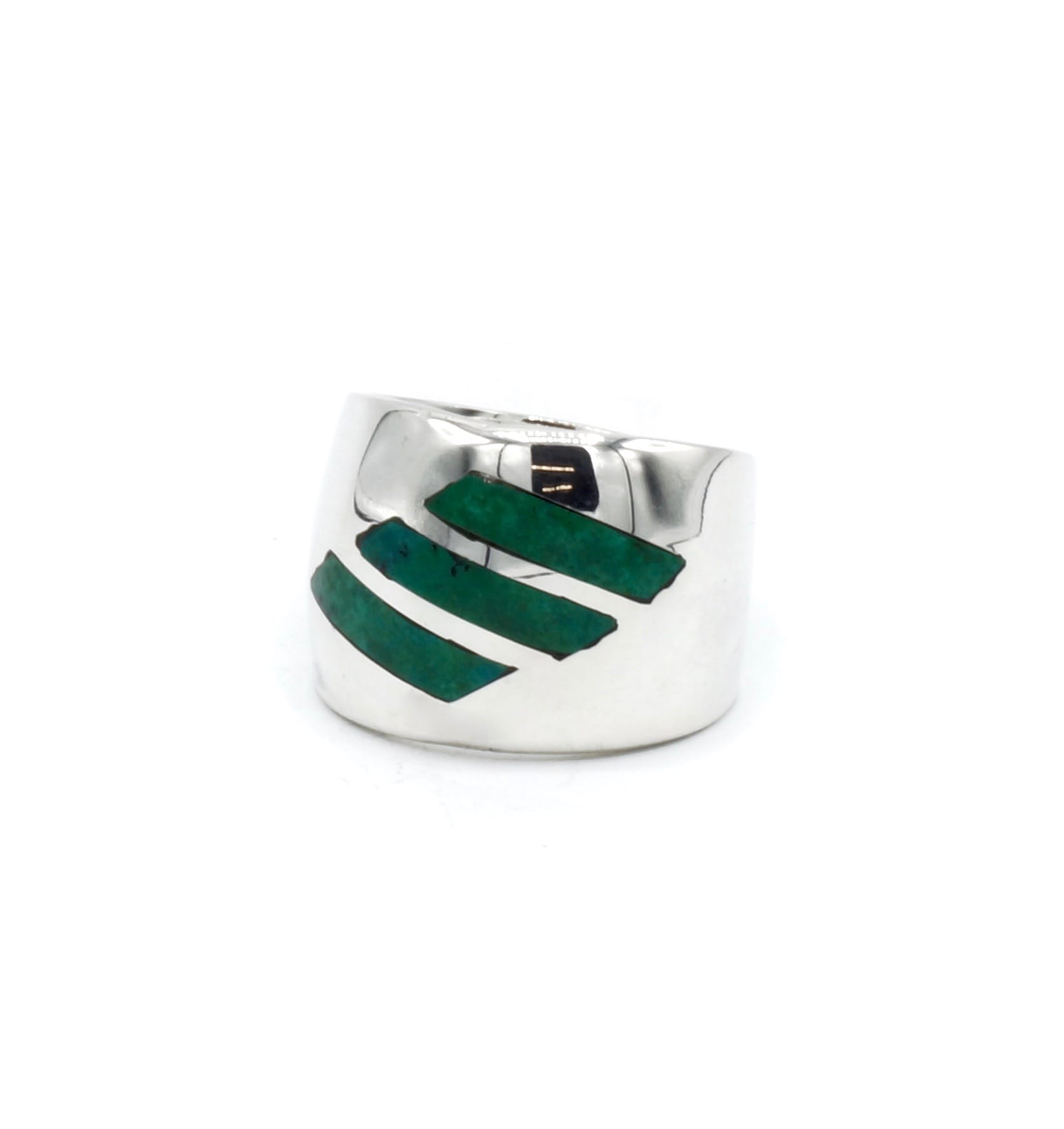 Cusi chrysocolla zilveren ring - Afbeelding 3