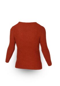 Alternative view of Design Baby alpaca trui Titicaca oranje Maat S