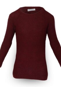 Design Baby alpaca trui Titicaca wijn