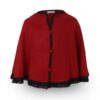 Design Diny cape zonder capuchon rood