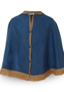 Design Diny cape zonder capuchon staalblauw