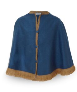 Design Diny cape zonder capuchon staalblauw