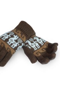 Alternative view of Design handschoenen van de Andes bruin