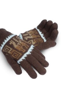 Design handschoenen van de Andes bruin