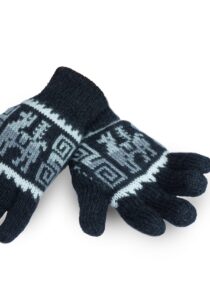 Alternative view of Design handschoenen van de Andes gris oscuro