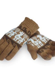 Alternative view of Design handschoenen van de Andes mosterd