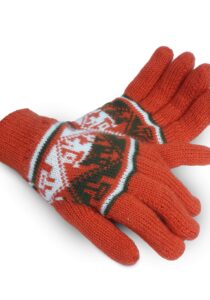 Design handschoenen van de Andes oranje