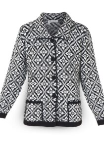 Design vest met Peruaanse motieven Iquitos zwart