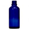 Glazen flesje met verstuiver 100ml blauw