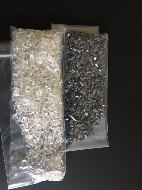 Edelsteen oplaad en ontlaadmix