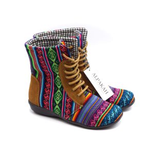 Incahuasi-design Peruaanse bottines regenboog